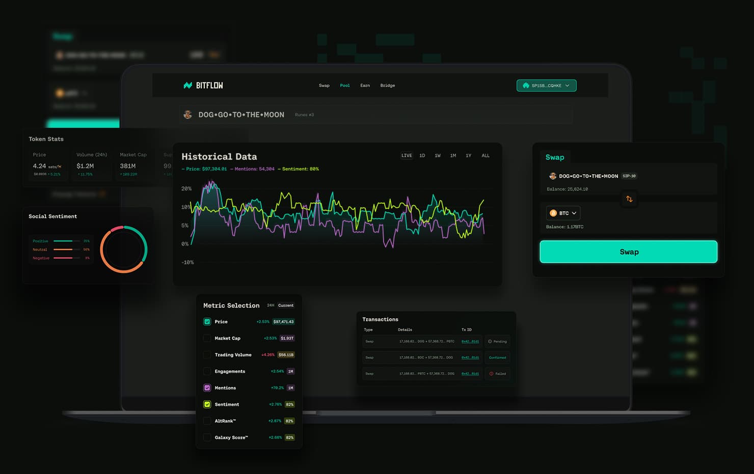 Bitflow App Mockup