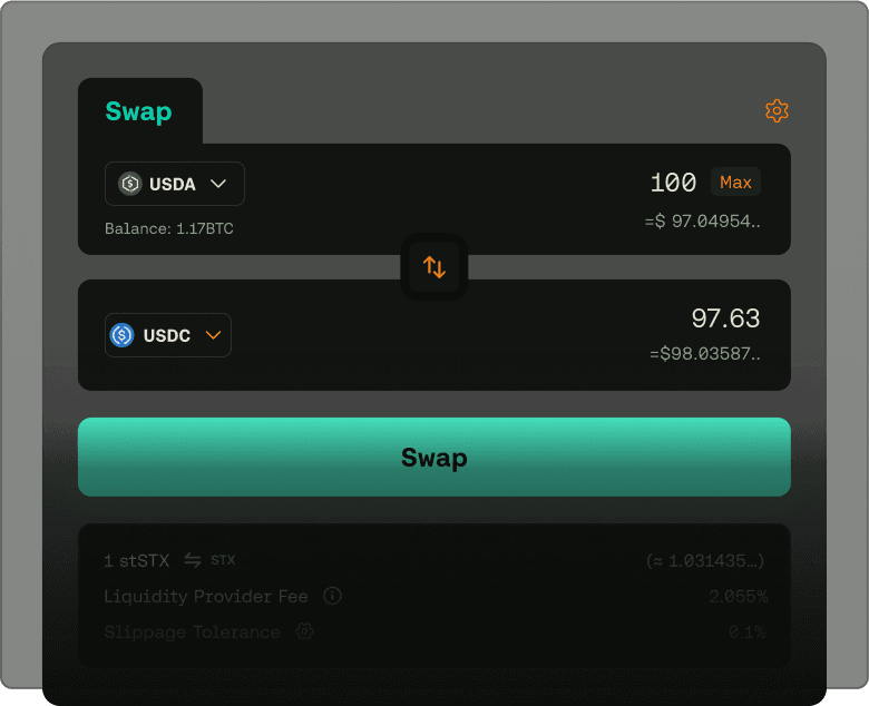 Trade stablecoins